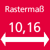 Rastermaß 10,16 mm                                